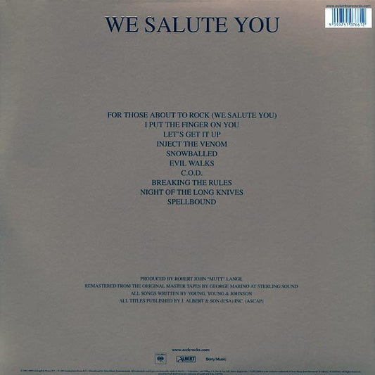 AC/DC - For Those About To Rock We Salute You (180g)