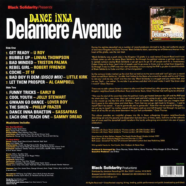 Linval Thompson, Early B, Triston Palmer, Jolly Stewart, Sammy Dread, Etc. - Dance Inna Delamere Avenue (180g)