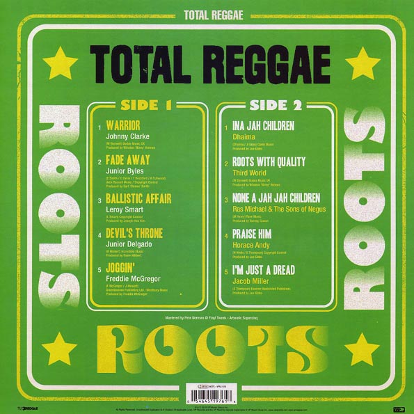 Ras Michael, Jacob Miller, Jr. Byles, Horace Andy, Etc. - Total Reggae: Roots