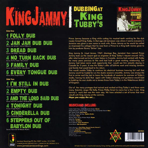 King Jammy - Dubbing At King Tubby's (180g)