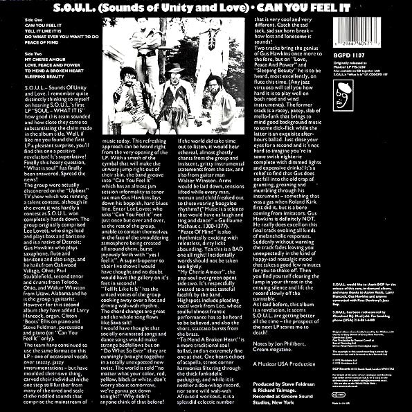 SOUL - Can You Feel It