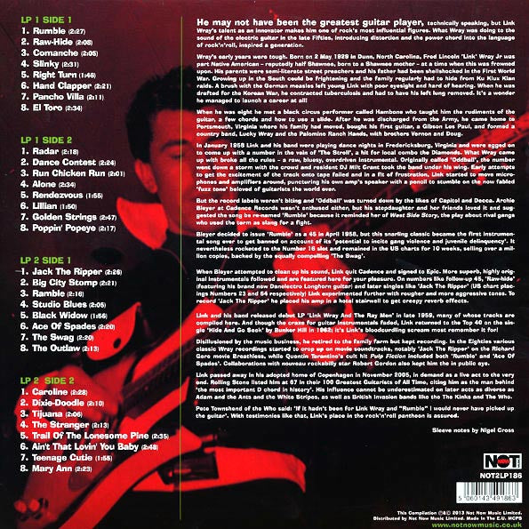 Link Wray - The Rumbling Guitar Sound Of Link Wray: 32 Influential Guitar Classics (2xLP) (180g)