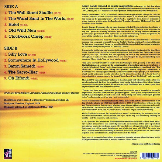 10CC - Sheet Music (180g) (colored vinyl)