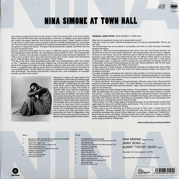 Nina Simone - Nina Simone At Town Hall (180g)