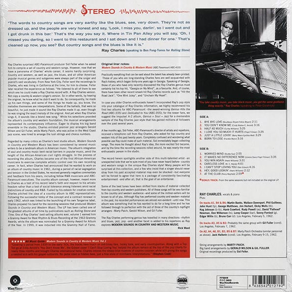 Ray Charles - Modern Sounds In Country & Western Music Volume 1 (+bonus track) (ltd. ed.) (180g)