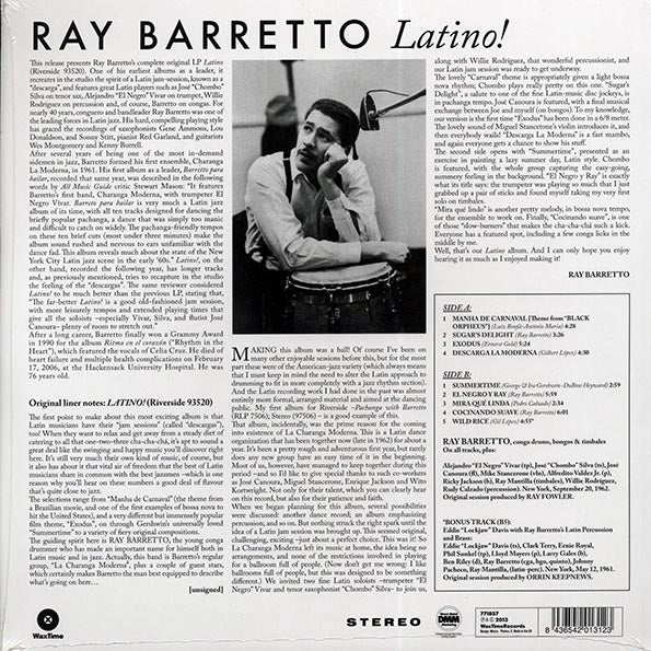 Ray Barretto Orchestra - Latino! (+bonus track) (ltd. ed.) (180g)