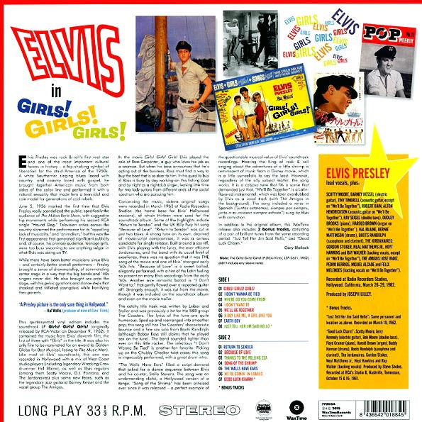 Elvis Presley - Girls! Girls! Girls! (+2 bonus tracks) (180g)