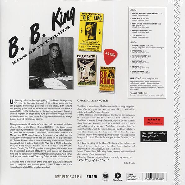 BB King - King Of The Blues (+bonus track) (ltd. ed.) (180g)