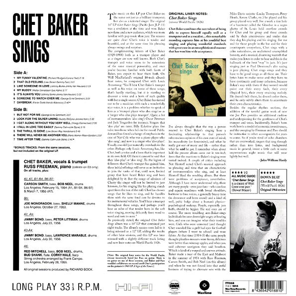 Chet Baker - Sings (ltd. ed.) (180g)