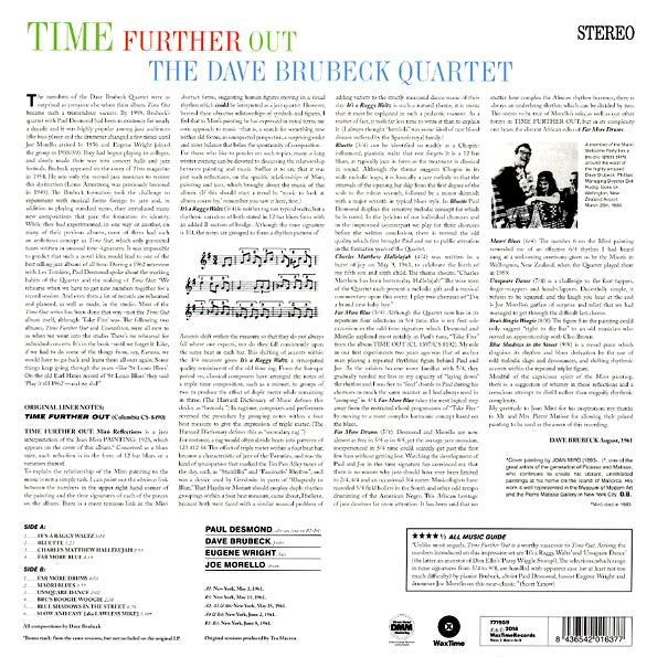 Dave Brubeck Quartet - Time Further Out (ltd. ed.) (180g)