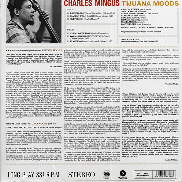 Charles Mingus - Tijuana Moods (ltd. ed.) (180g) (remastered)