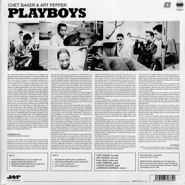 Chet Baker, Art Pepper - Playboys (ltd. ed.) (180g) (remastered)