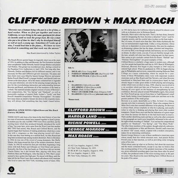 Clifford Brown, Max Roach - Clifford Brown & Max Roach (ltd. ed.) (180g) (remastered)