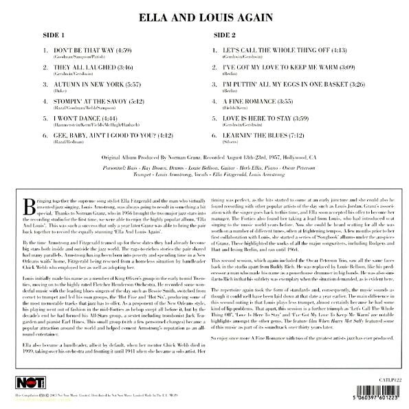 Ella Fitzgerald, Louis Armstrong - Ella & Louis Again (180g)