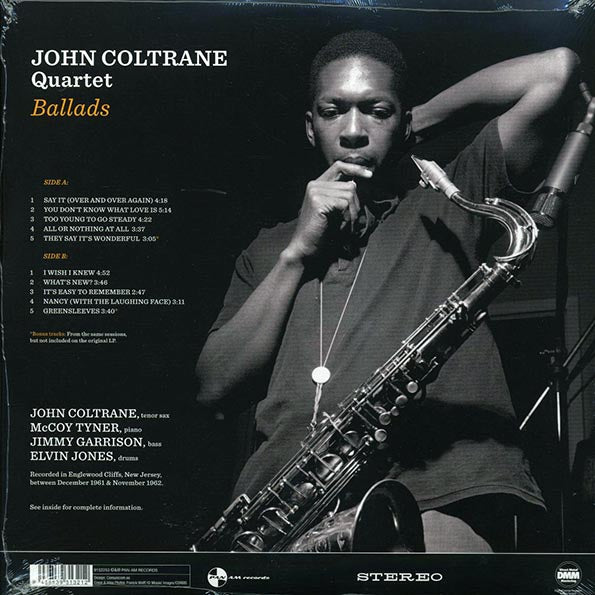 John Coltrane Quartet - Ballads (+2 bonus tracks) (ltd. ed.) (180g)