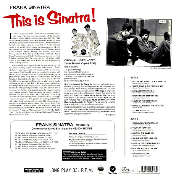 Frank Sinatra - This Is Sinatra! (ltd. ed.) (180g)
