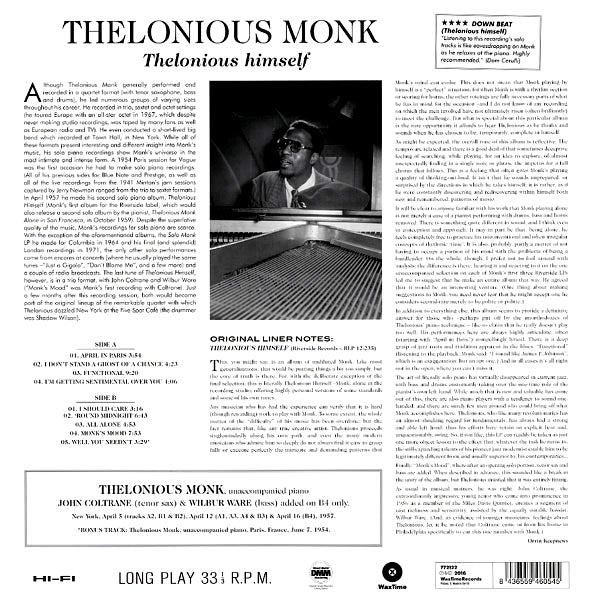 Thelonious Monk - Thelonious Himself (+bonus track) (ltd. ed.) (180g)