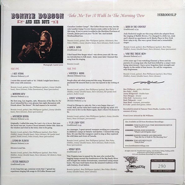 Bonnie Dobson & Her Boys - Take Me For A Walk In The Morning Dew (ltd. 500 copies made) (incl. mp3)