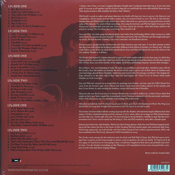 The Everly Brothers - The Platinum Collection (3xLP) (silver vinyl)