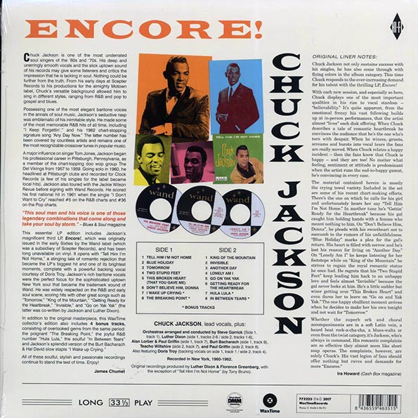 Chuck Jackson - Encore! (ltd. ed.) (180g)