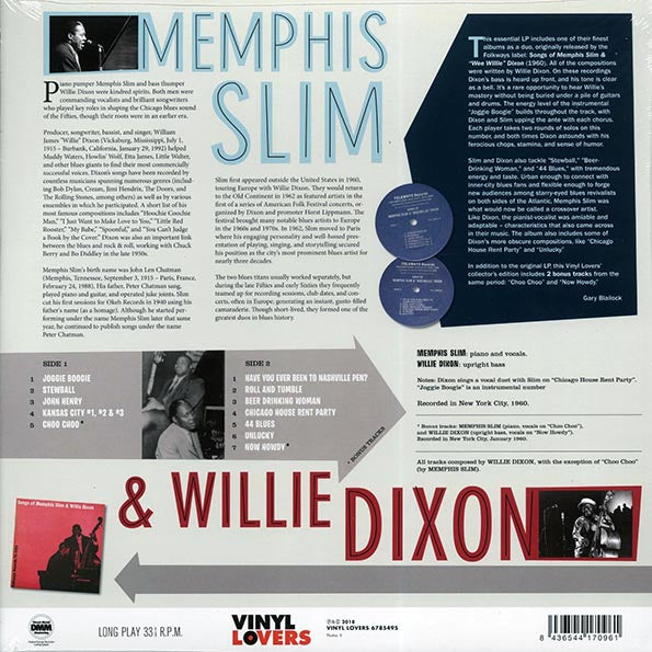 Memphis Slim, Willie Dixon - Songs Of Memphis Slim & Willie Dixon (ltd. ed.) (180g) (High-Def VV)