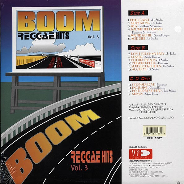 Papa San, Shelly Thunder, Red Rose, Lt. Stitchie, Etc. - Boom Reggae Hits Volume 3 (orig. press)