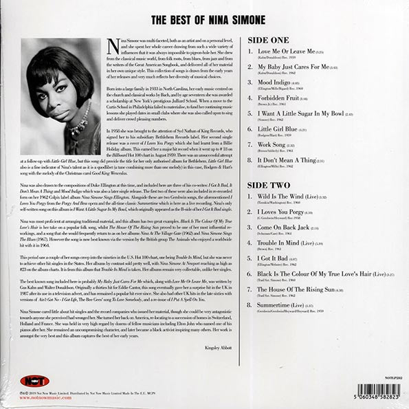 Nina Simone - The Best Of Nina Simone (180g) (colored vinyl)