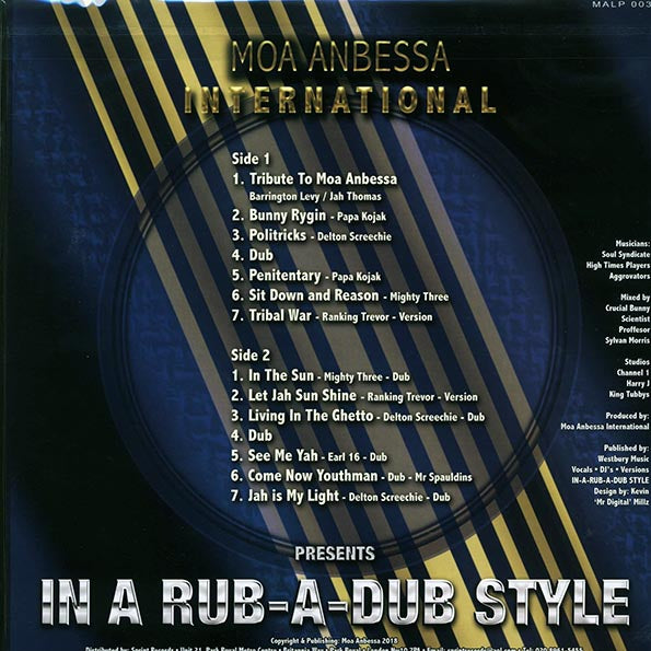 Barrington Levy, Delton Screechie, Mighty Threes, Etc. - Moa Anbessa International Presents In A Rub-A-Dub Style Volume 1