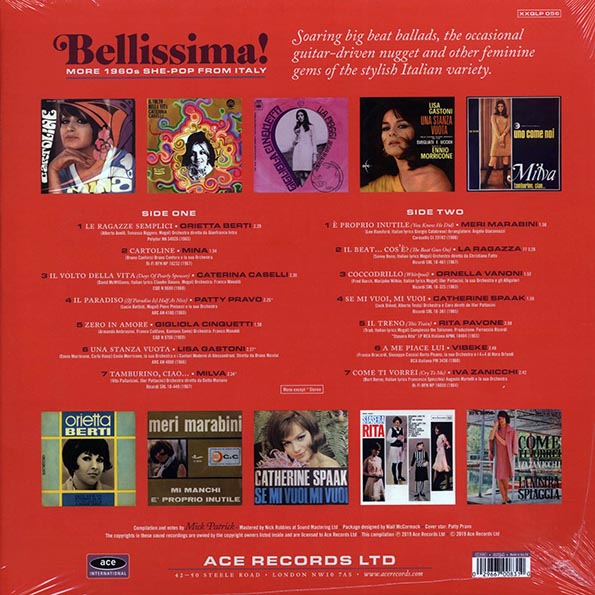 Orietta Berti, Mina, Caterina Cabelli, Etc. - Bellissima! More 1960s She-Pop From Italy (180g)