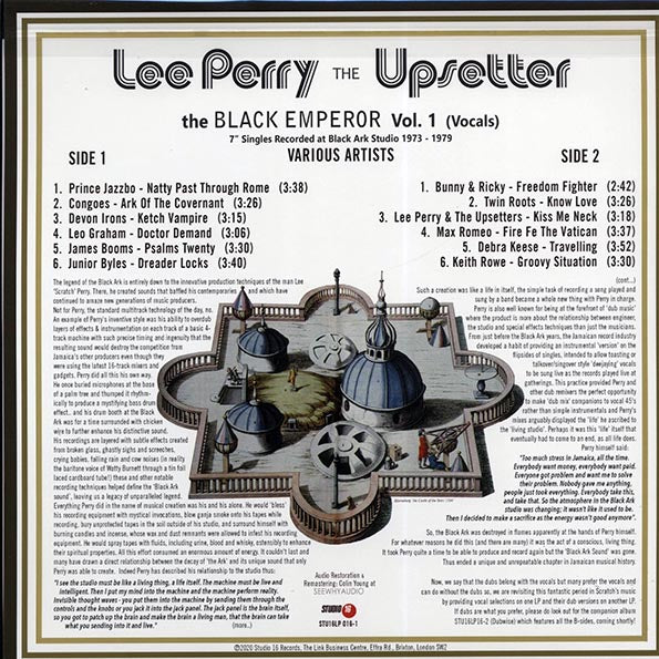 Lee Perry - Lee Perry The Black Emperor Volume 1: 7" Singles Recorded At Black Ark Studio
