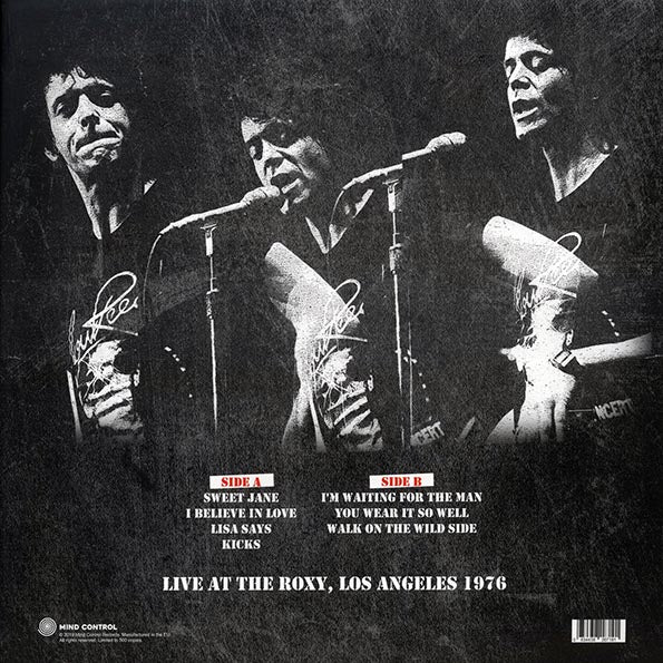 Lou Reed - Live At The Roxy, Los Angeles 1976 Radio Broadcast (ltd. 500 copies made)