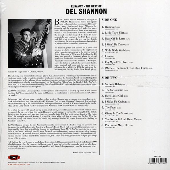 Del Shannon - Runaway: The Best Of Del Shannon (180g)