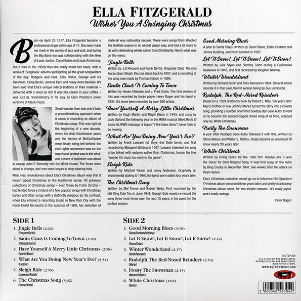 Ella Fitzgerald - Wishes You A Swinging Christmas (180g) (colored vinyl)