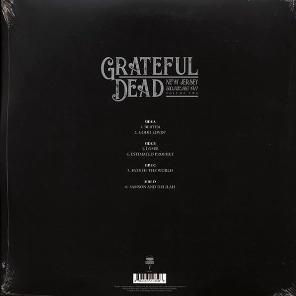 Grateful Dead - New Jersey Broadcast 1977 Volume 2 (ltd. ed.) (2xLP)