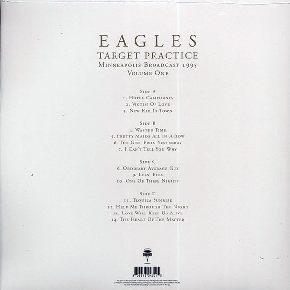 Eagles - Target Practice Volume 1: Minneapolis Broadcast 1995 (ltd. ed.) (2xLP)