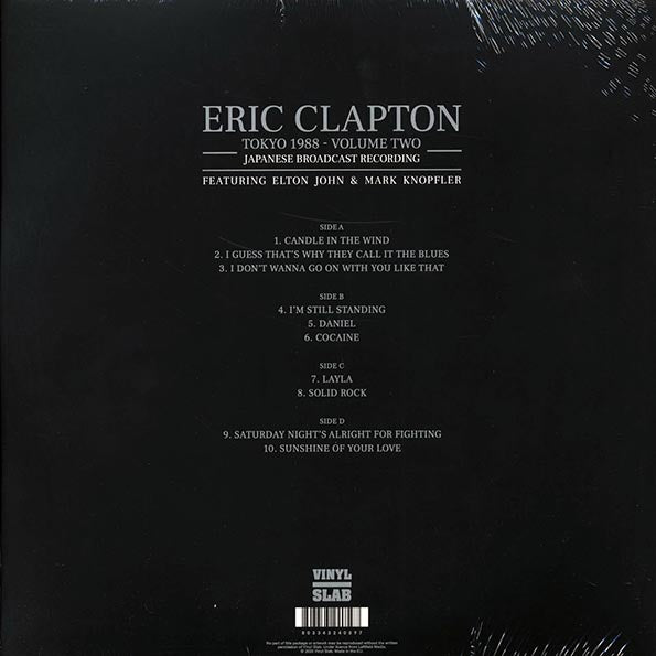 Eric Clapton - Tokyo 1988 Volume 2: Japanese Broadcast Recording Featuring Elton John & Mark Knopfler (ltd. ed.) (2xLP)