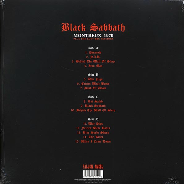 Black Sabbath - Montreux 1970 Plus The Lost BBC Sessions (ltd. ed.) (2xLP)