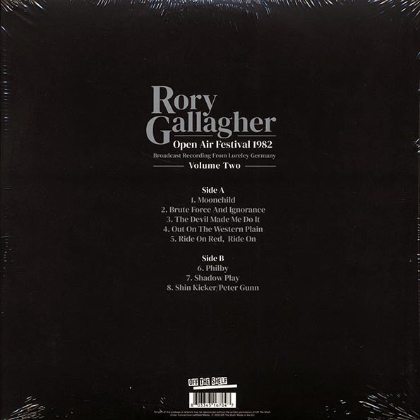 Rory Gallagher - Open Air Festival 1982 Volume 2: Broadcast Recording From Loreley Germany