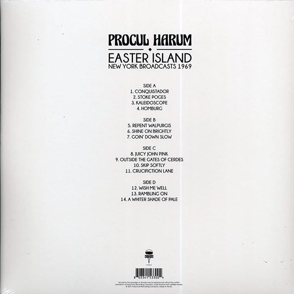 Procol Harum - Easter Island: New York Broadcasts 1969 (2xLP)