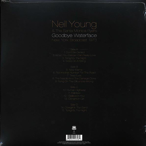 Neil Young & The Santa Monica Flyers - Goodbye Waterface: New York Broadcast 1973 (2xLP)
