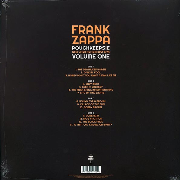 Frank Zappa - Poughkeepsie Volume 1: New York Broadcast 1978 (2xLP)