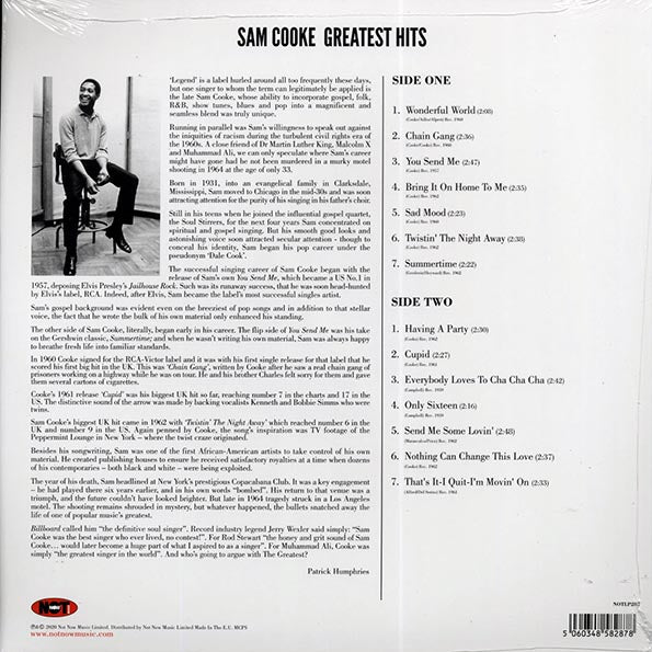 Sam Cooke - Greatest Hits (180g) (colored vinyl)