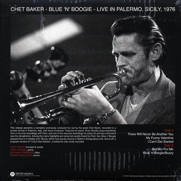 Chet Baker - Blue 'N' Boogie: Live In Palermo, Sicily, 1976