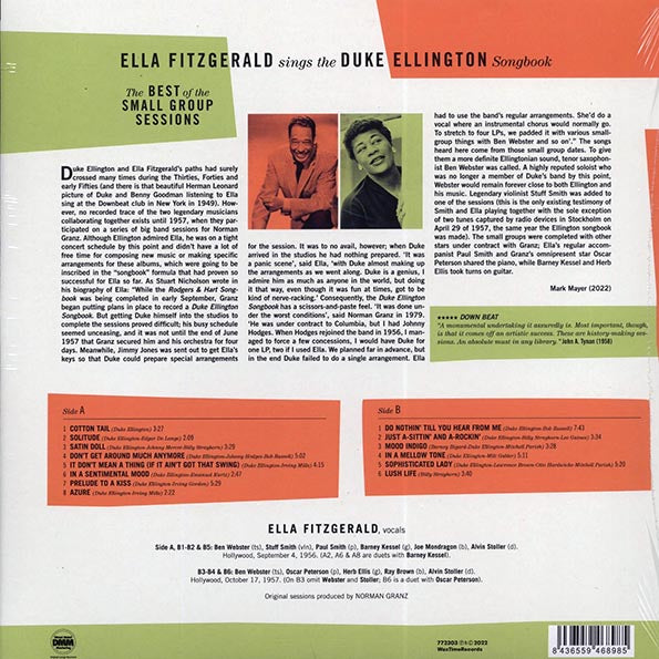 Ella Fitzgerald - Ella Fitzgerald Sings The Duke Ellington Songbook (DMM) (ltd. ed.) (180g) (remastered)