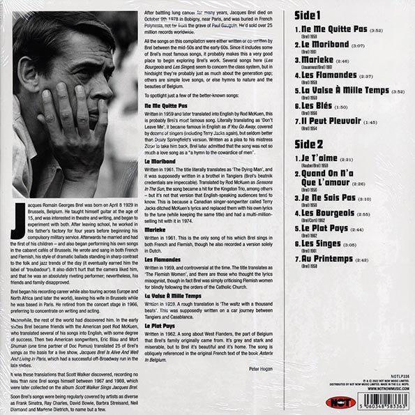 Jacques Brel - The Best Of Jacques Brel (180g) (colored vinyl)