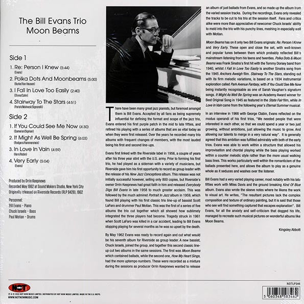 Bill Evans Trio - Moon Beams (180g) (colored vinyl)