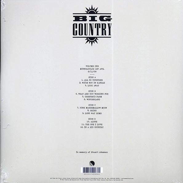 Big Country - We're Not In Kansas: The Live Bootleg Series 1993-1998 Volume 1 (ltd. ed.) (2xLP) (yellow vinyl)