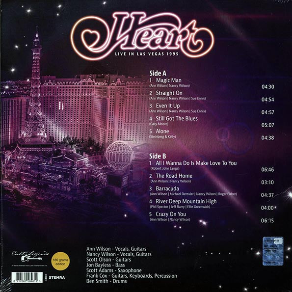 Heart - Live In Las Vegas 1995: Hard Rock Casino, October 16th (180g)