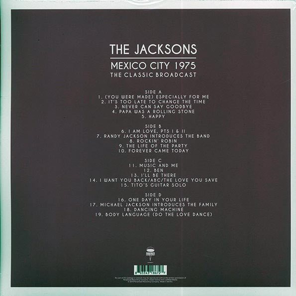 The Jacksons - Mexico City 1975: The Classic Broadcast (2xLP)