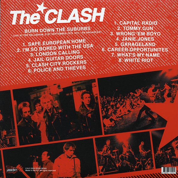 The Clash - Burn Down The Suburbs: Live At The Palladium, 21st September 1979, NYC FM Broadcast (ltd. 500 copies made)